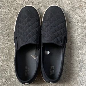 Black slip on shoes